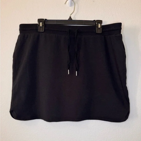 Daily Ritual Black Terry Cloth Skirt XL - Picture 3 of 6
